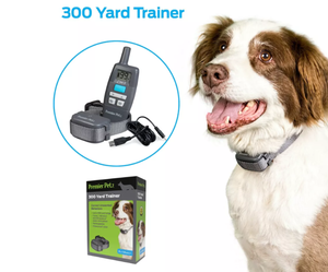 lot 639 image: Premier Pet 300 Yard Remote Adjustable Trainer - Black
