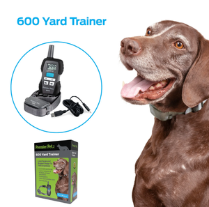 lot 640 image: Premier Pet 600 Yard Remote Adjustable Trainer - Black