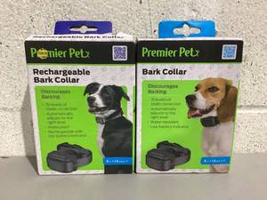 lot 545 image: LOT OF 2 Premier Pet Bark Collars
