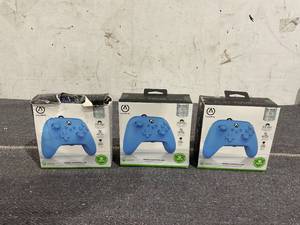 lot 150 image: LOT OF 3 PowerA Wired Controller For Xbox Series XS - Black, Gamepad, Video Game Controller Works with Xbox One