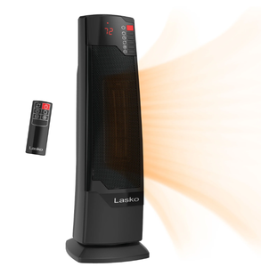 lot 79 image: Lasko 22 1500W Oscillating Ceramic Tower Space Heater with Remote CT22835