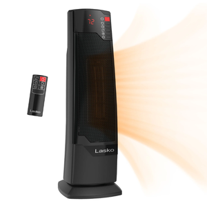 lot 80 image: Lasko 22 1500W Oscillating Ceramic Tower Space Heater with Remote CT22835