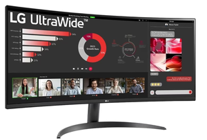 lot 94 image: LG 34 219 Curved Ultra Wide Monitor, WQHD(3440 x 1440 Pixels) 34WR50QC