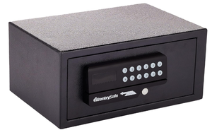 lot 370 image: SentrySafe Black Steel Safe with Card Swipe Reader and Digital Keypad Lock
