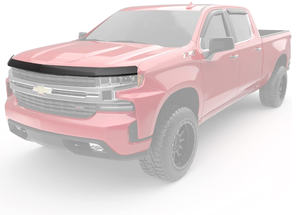 lot 381 image: EGR 301691 SuperGuard Smoked Hood Shield Compatible with Select 2019-2025 Chevrolet Silverado 1500 Trucks
