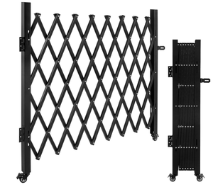 lot 422 image: Folding Security Gate Stainless Steel Folding Door Gate Driveway Gate Flexible Expanding Fence Gate