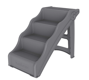 lot 610 image: Tail Waggers Dog Stairs Flexi-Step, Foldable Dog Steps with 4-Step Design and Non-Slip Treads