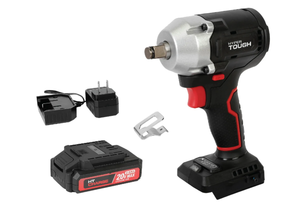 lot 518 image: Hyper Tough 20V Max Compact Brushless 12-inch Impact Wrench with 2.0Ah Lithium-Ion Battery and Charger, 350 ft-lbs Torque