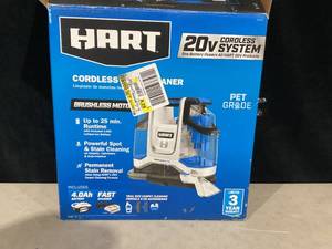 lot 449 image: Hart 20V Brushless Spot Cleaner Kit
