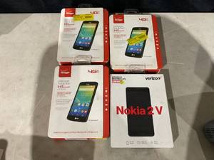lot 456 image: LOT of 4 Verizon Prepaid Cell Phones