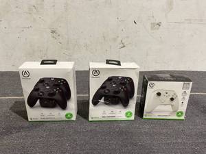 lot 154 image: LOT OF 2 Power A Dual Charging Station & Wired Controller