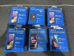 lot 171 image: LOT OF 6 Walmart Family Mobile Phones