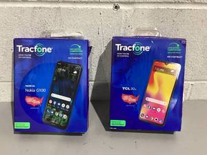lot 571 image: LOT of 2 Tracfone Cell Phones