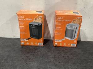 lot 676 image: LOT OF 2 Soleil Digital Ceramic Heaters 1500W