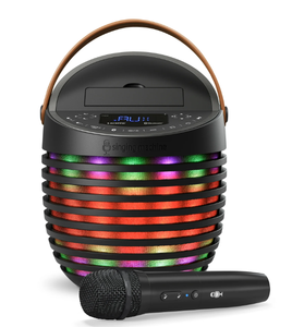 lot 163 image: Singing Machine SMC2020 SingCast One - Video Casting Karaoke System with Bluetooth, Light Show & Voice Changing Effects