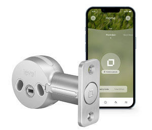 lot 183 image: Level Bolt Smart Lock, Bluetooth Deadbolt, Works with Your Existing Lock, Keyless Entry, Smartphone Access, Works with Ring and Apple HomeKit