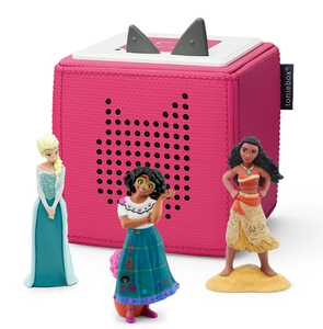 lot 189 image: Tonies Disney Toniebox Audio Player Bundle with Elsa, Moana, and Mirabel