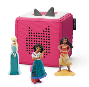 lot 191 image: Tonies Disney Toniebox Audio Player Bundle with Elsa, Moana, and Mirabel
