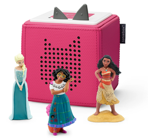 lot 195 image: Tonies Disney Toniebox Audio Player Bundle with Elsa, Moana, and Mirabel