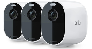 lot 260 image: 3PCS Arlo Essential Spotlight Camera - Wireless Security, 1080p Video, Color Night Vision, 2 Way Audio, Wire-Free, Direct to WiFi No Hub Needed