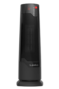 lot 329 image: Lasko 22 1500W Oscillating Ceramic Tower Space Heater with Remote, Black