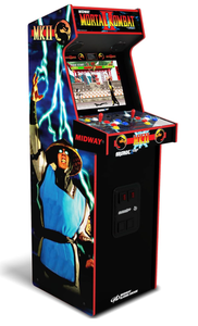 lot 470 image: Arcade1Up Mortal Kombat II Deluxe Arcade Machine