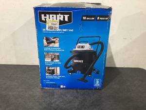 lot 346 image: HART 16 Gallon 6 Peak HP Poly WetDry Vacuum, VOC1612PF 3701