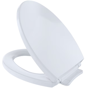 lot 285 image: LOT OF 2 Toto Plastic Cotton SoftClose Toilet Seat - Elongated