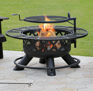 lot 290 image: Big Horn 40in Ranch Fire Pit, with Cover