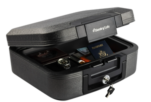 lot 301 image: SentrySafe CHW20201 Fire-Resistant and Water-Resistant Chest Safe with Tubular Key Lock 0.28 Cu. ft