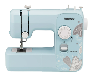 lot 304 image: Brother LX3817A 17-Stitch Portable Full-Size Mechanical Sewing Machine