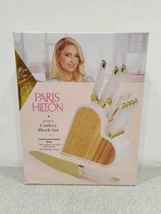 lot 2 image: NEW PARIS HILTON 10 PIECE CUTLERY BLOCK SET