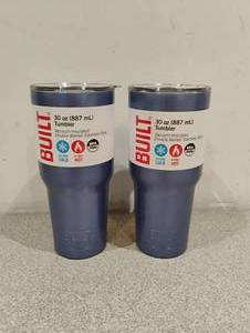 lot 19 image: NEW BUILT 2PC 30 OZ TUMBLERS
