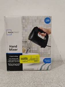 lot 30 image: NEW MAINSTAYS HAND MIXER
