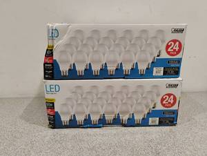 lot 37 image: 2 NEW 24 PACK FEIT ELECTRIC LED MULTI-USE A19 LIGHT BULBS