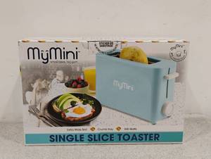 lot 15 image: NEW MY MINI SINGLE SLICE TOASTER