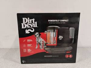 lot 56 image: NEW DIRT DEVIL PORTABLE CARPET AND UPHOLSTERY CLEANER