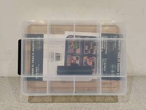 lot 80 image: NEW BUILD A BOARD SNACKLEBOX WITH BAMBOO CUTTING BOARD TOP