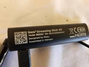 lot 50 image: Roku Streaming Stick 4K Model 3820X2