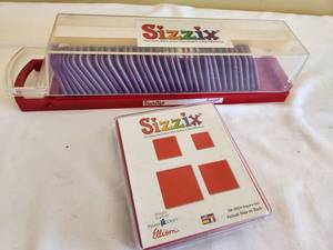 lot 71 image: Sizzix Die Storage & Square Die Set