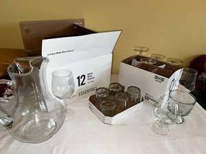 lot 82 image: IKEA Mixed Glassware Set