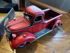 lot 154 image: Vintage Red Pickup Truck Model