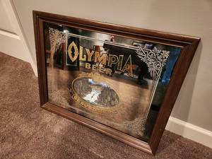 lot 176 image: Olympia Beer Advertising Mirror