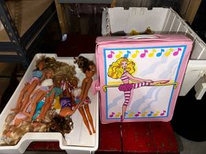 lot 224 image: Vintage Barbie Doll Collection with Case
