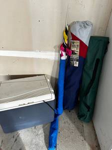 lot 296 image: Colman PowerChill Thermoelectric Cooler with Power Supply, Folding Camp Chairs and Kite