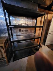 lot 199B image: Metal Storage Shelving Unit - Contents Not Included