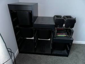 lot 11D image: Modular Storage Unit with Bins Contents not included