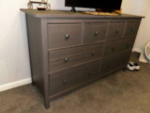 lot 21D image: Modern Dark Grey Wood Dresser