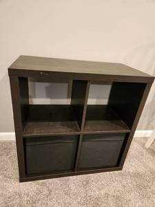 lot 42 image: 2x2 Black Cube Storage Organizer