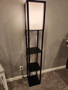 lot 44 image: Modern Shelf Floor Lamp